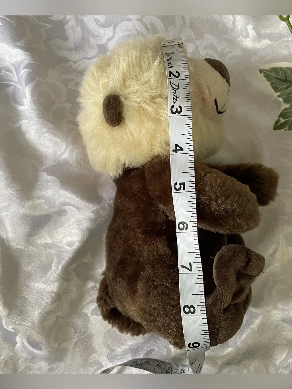 The Petting Zoo Sea Otter Plush 9” Brown Cream Stuffed Animal